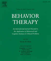 Behavior Therapy Journal Behavior Therapy Journal
