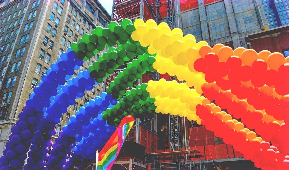 balloons in NYC gay pride parade