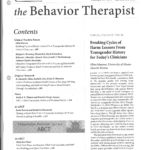 the Behavior Therapist: Paper or Electronic?