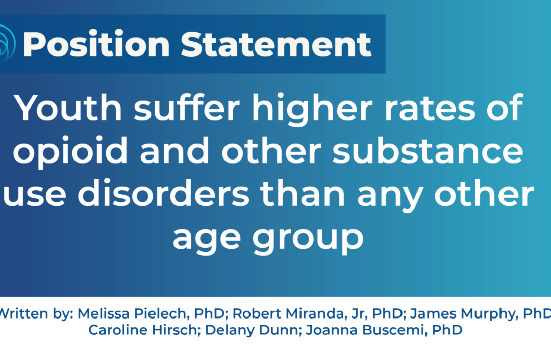 ABCT supports increasing funding to expand evidence-based, developmentally appropriate opioid and substance use treatment for youth.