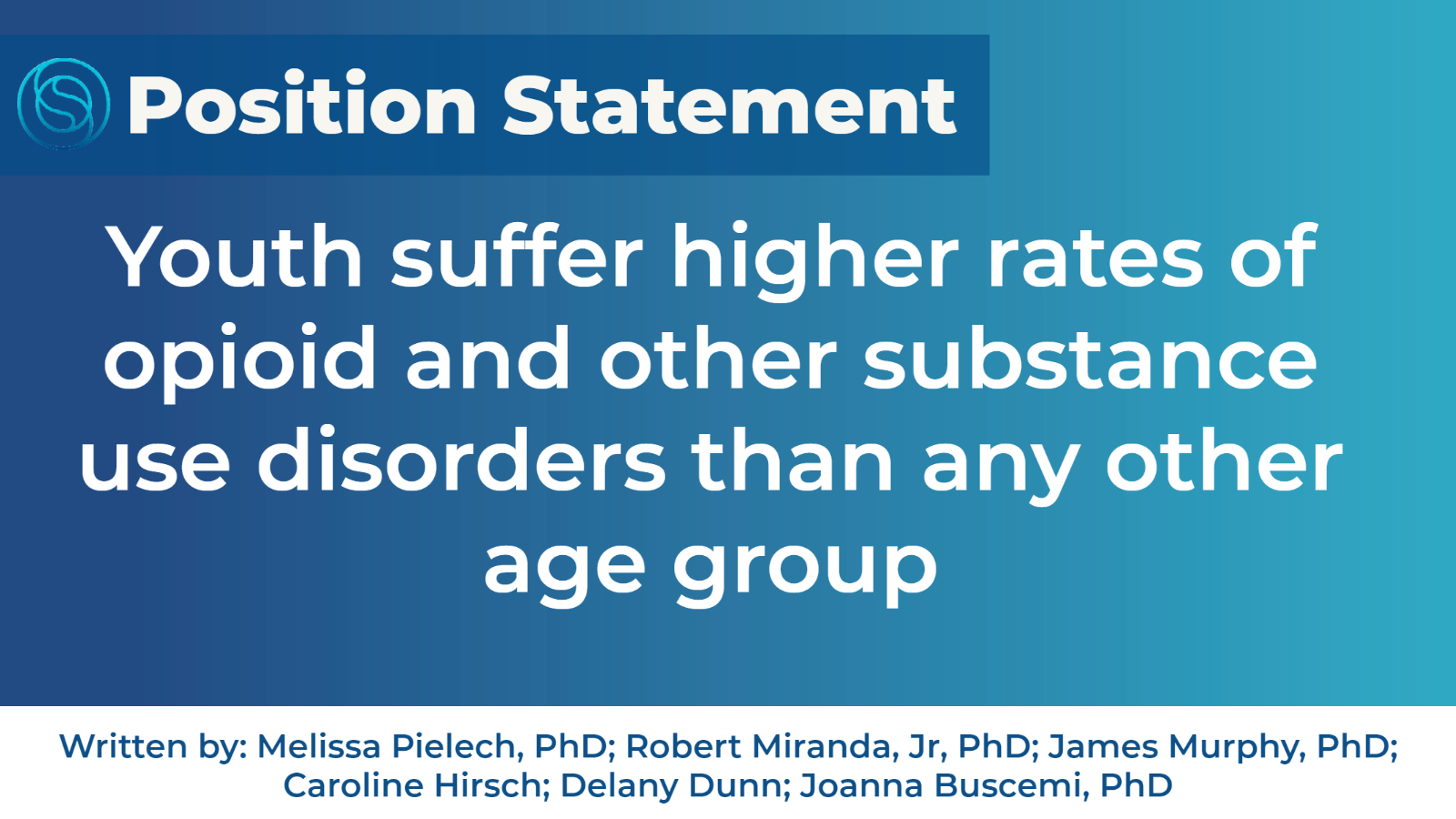 youth suffer from high rates of substance use