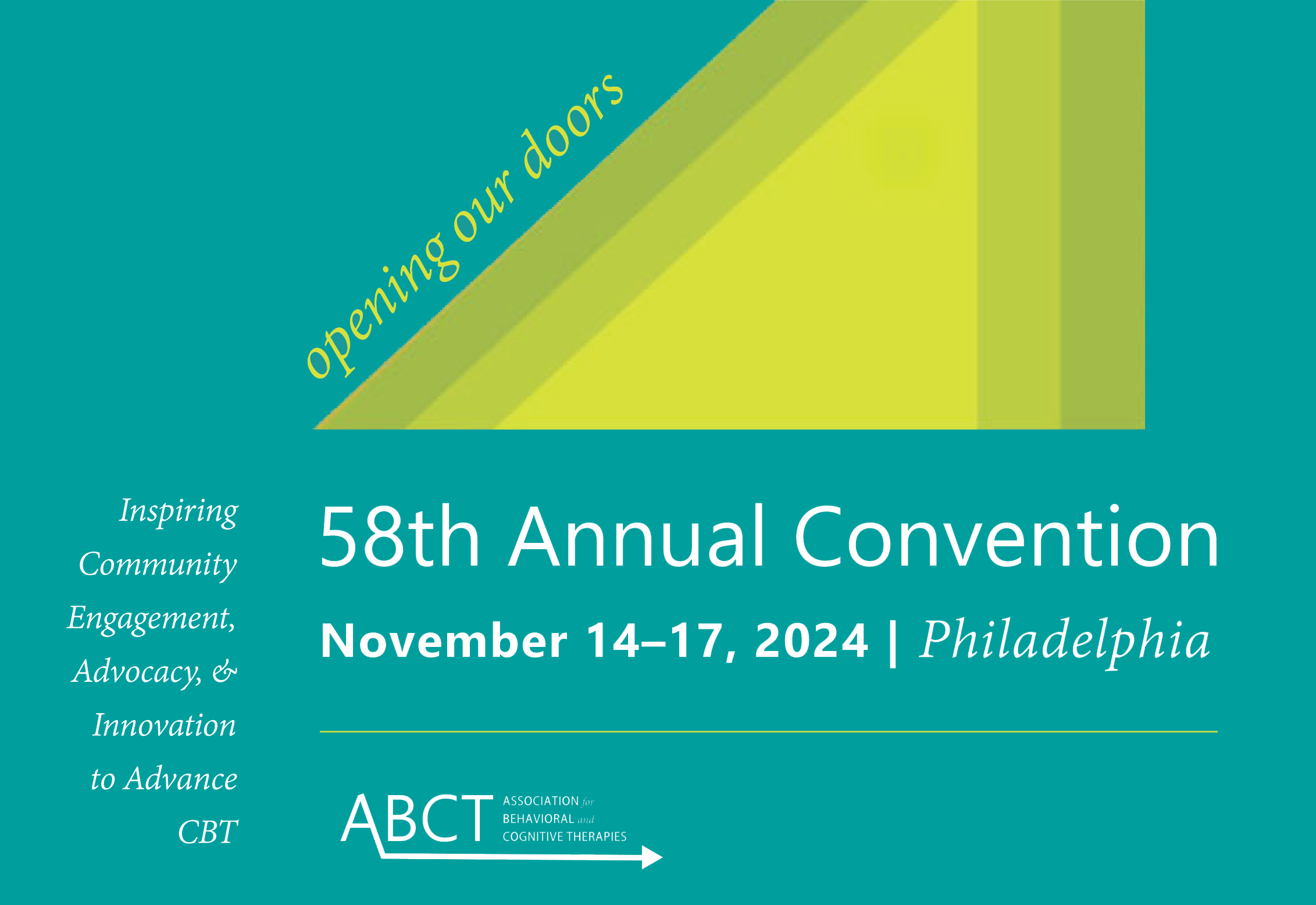 ABCT Convention 2024 in Philadelphia, PA Nov 14 - 17 2024